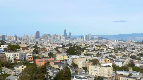 San Francisco from an overlook Stock Footage 113315775