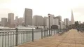 San Francisco Pier 7 and Downtow Skyline In Fog 4k or 4k+ Resolution