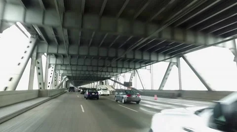 San Francisco Riding through the Bridge Stock Footage 58428320