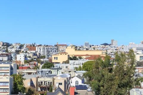 San Francisco Rooftops Stock Photos