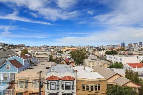 San Francisco Rooftops Stock Photos