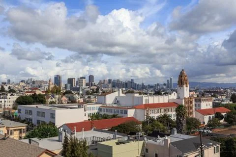 San Francisco Rooftops Stock Photos