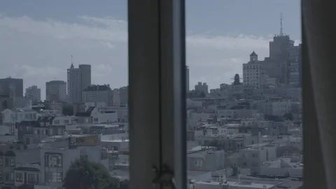 San Francisco Sky Line Slow Motion 1 Stock Footage 210571237