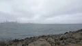 San Francisco Skyline and Bay Bridge In Fog 4k or 4k+ Resolution