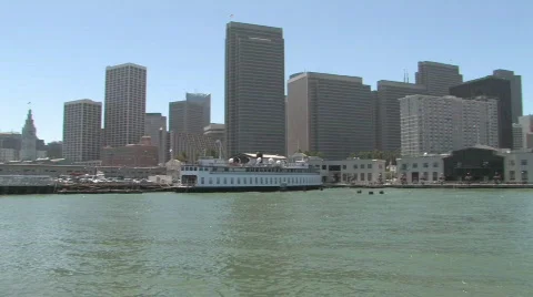 San Francisco Skyline Cityscape Stock Footage