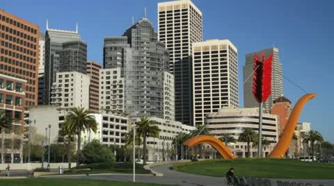 San Francisco skyline Stock Footage 12033949
