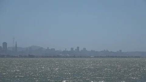San Francisco Skyline Stockbeeldmateriaal 90961404