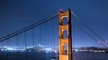 San Francisco Skyline Golden Gate Bridge Reflected On Ocean 4k or 4k+ Resolution