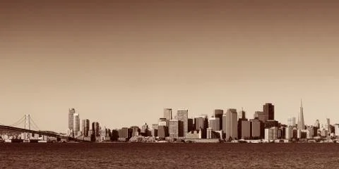 San Francisco skyline Stock Photos