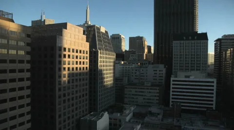San Francisco Skyline Sunset Timelapse Stock Footage