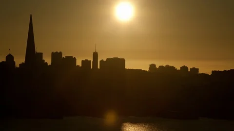 San Francisco Sunset Timelapse 動画素材 98760780