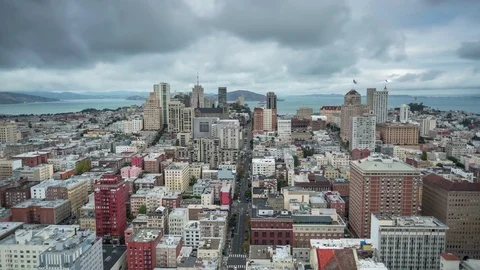 SAN FRANCISCO Time lapse of downtown CA California USA 4K Stock Footage 84741310