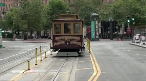 San Francisco Tram Video stock 10595349