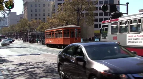 San Francisco Tram Stock Footage 41471707
