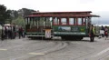 San Francisco Tram Tour in a Cable Car, Push Pull Turn Around, Railway Turntable HD Footage