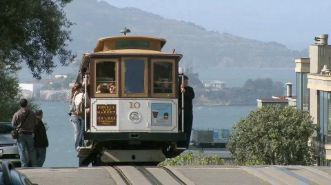 San Francisco Trolley Car (1 of 8) Stock Footage