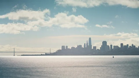 San Francisco, USA, Timelapse  - Sausalito during the daytime Stock Footage