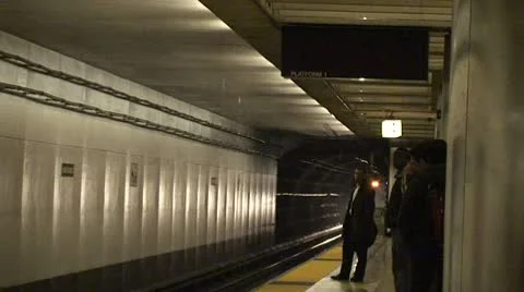 San Francisco Workday BART Trains Stop Unload  2 Video stock 10748461