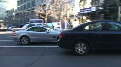 San Francisco Workday Morning DT Traffic 1 Stock Footage