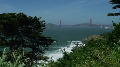 San Fransico Golden Gate Bridge Stock Footage