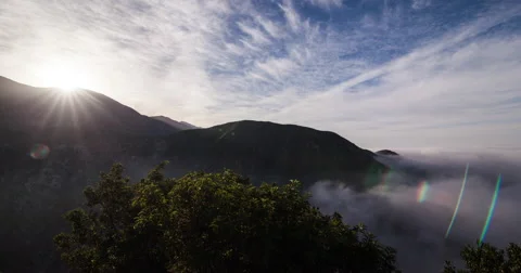 San Gabriel Mountain Time Lapse 库存影片 41714680