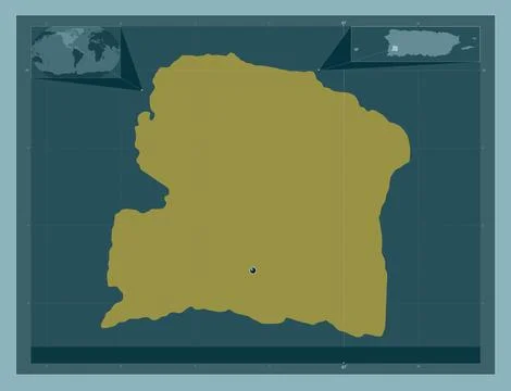 San German, Puerto Rico. Solid color shape 스톡 일러스트