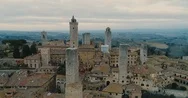 San Gimignano | Tuscany | Aerial Cityscape | 4K+ Stock Footage