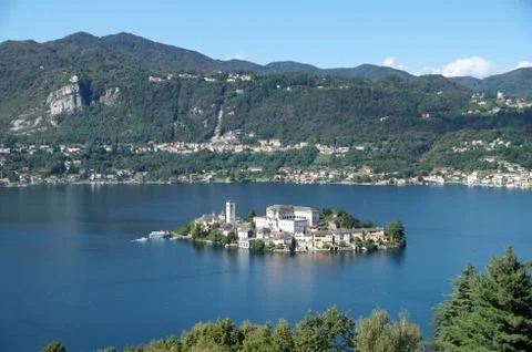 San Giulio Island Stock Photos