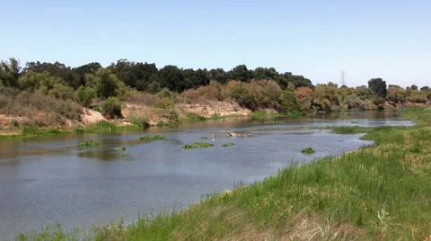 San Joaquin River Stock Footage 29089737