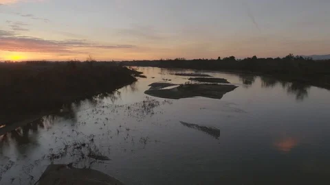 San Joaquin River Stock Footage 90388793