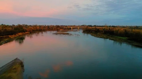 San Joaquin River Stock Footage 90388880