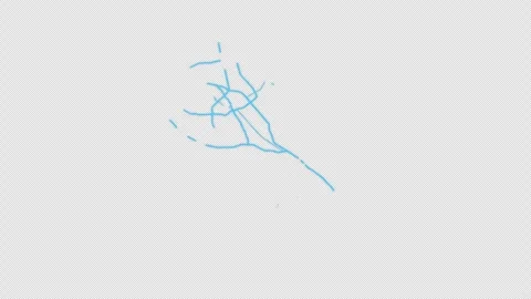 San Jose City Line Map Self Drawing Animated Overlay, Alpha 4K Видео 340286937