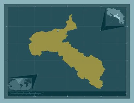 San Jose, Costa Rica. Solid color shape Stock Illustration