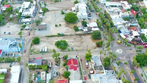 SAN JOSE DEL CABO BCS MEXICO-2021: A Cozy Street View Of Small Villas In The Stock Footage 168778833