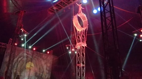 SAN JOSE DEL CABO BCS MEXICO-2022: Circus Performance with Fire Eater, Snake Stock Footage 204887331