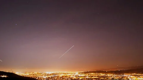 San Jose Night Time Lapse Stock Footage 39055058