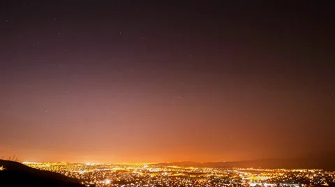 San Jose Night Time-Lapse Stock Footage 39055059