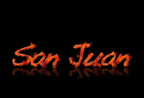 San juan night. Stock Illustration
