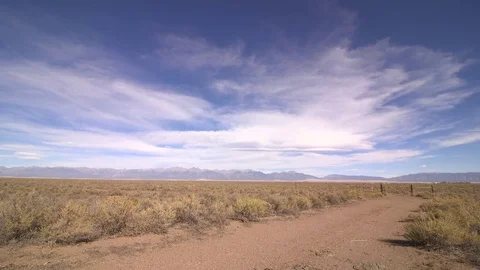 San Luis Valley from the side of highway 17 Timelapse 스톡 동영상 72338450