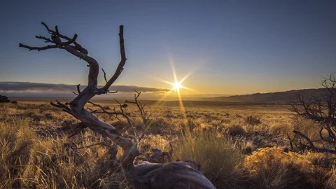San Luis Valley Sunset 4k Timelapse Stock Footage 129204916