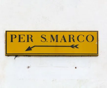 Per San Marco direction Stock Photos