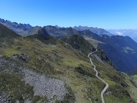 San Marco Pass - Alpine Pass (Val Brembana - Valtellina) Stock Footage 70803678