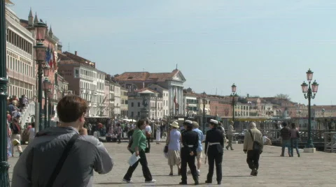 San Marco Saint Mark's Square in Venice, Italy Stock Footage 717879