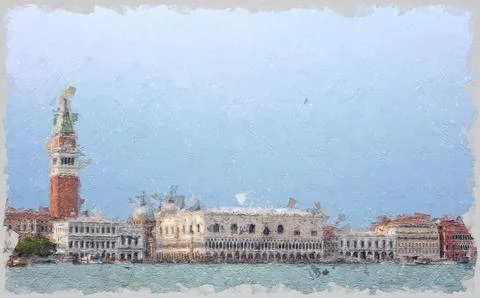 San Marcos square Stock Illustration