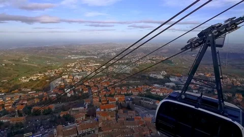San Marino cable car Vidéo 121996033