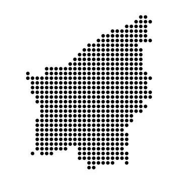 San Marino dotted vector map Stock Illustration