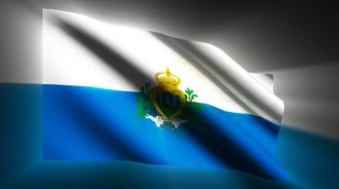 San Marino-Flag Stock Footage 8961019