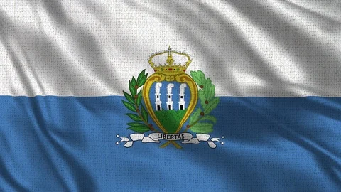 San Marino Flag Stock Footage 92647075