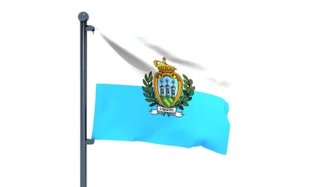 San Marino Flag Stock Footage 150204857