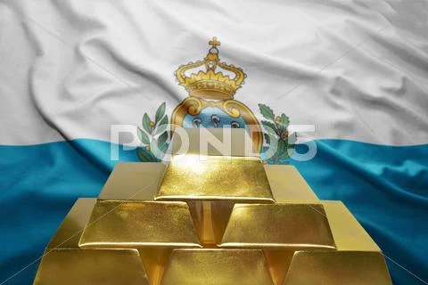 San marino gold reserves Stock Photos